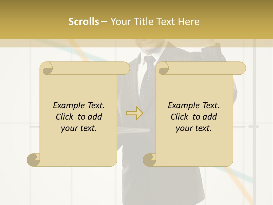 Young Portrait Computer PowerPoint Template
