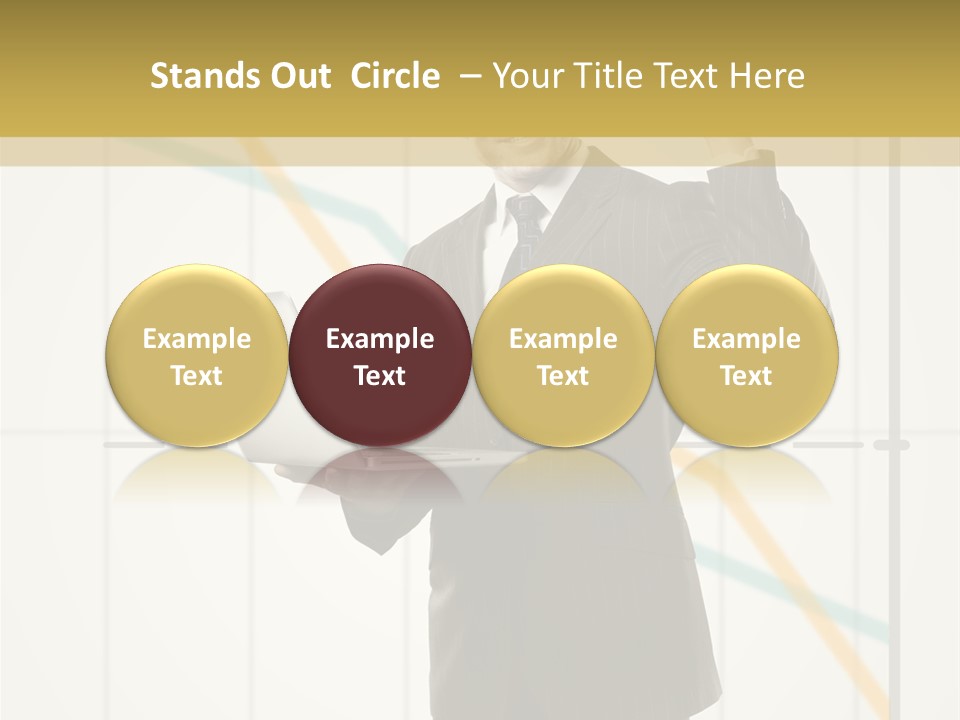 Young Portrait Computer PowerPoint Template