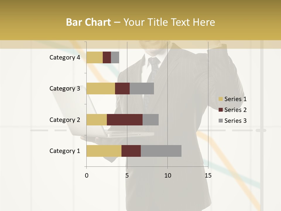 Young Portrait Computer PowerPoint Template