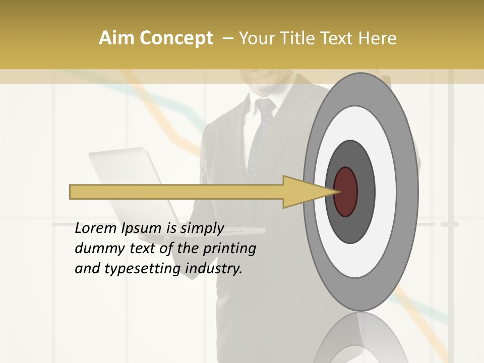 Young Portrait Computer PowerPoint Template