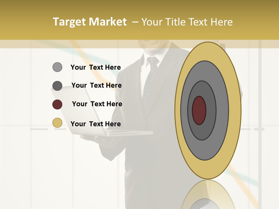 Young Portrait Computer PowerPoint Template