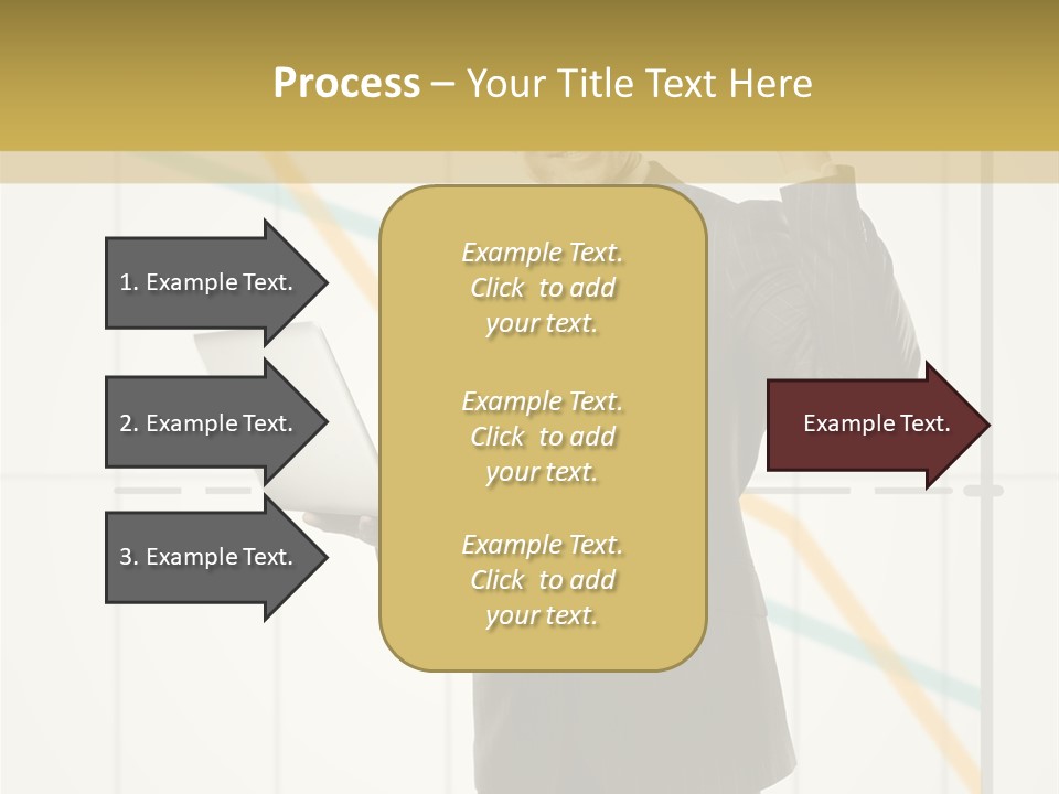 Young Portrait Computer PowerPoint Template