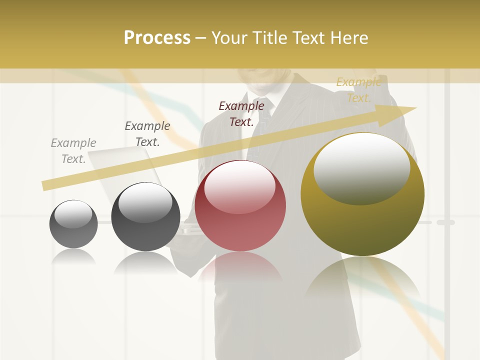 Young Portrait Computer PowerPoint Template