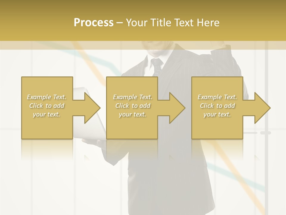 Young Portrait Computer PowerPoint Template