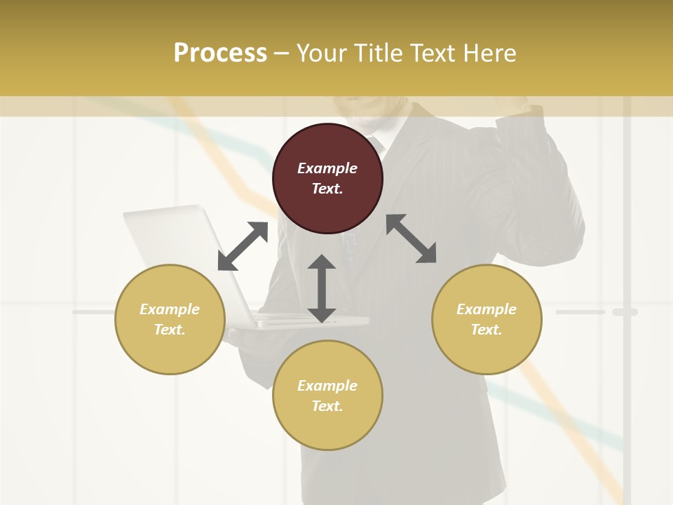 Young Portrait Computer PowerPoint Template