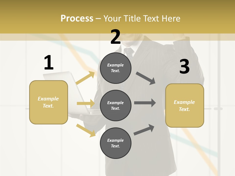 Young Portrait Computer PowerPoint Template