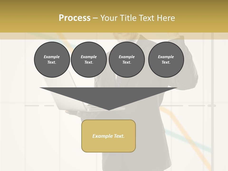 Young Portrait Computer PowerPoint Template