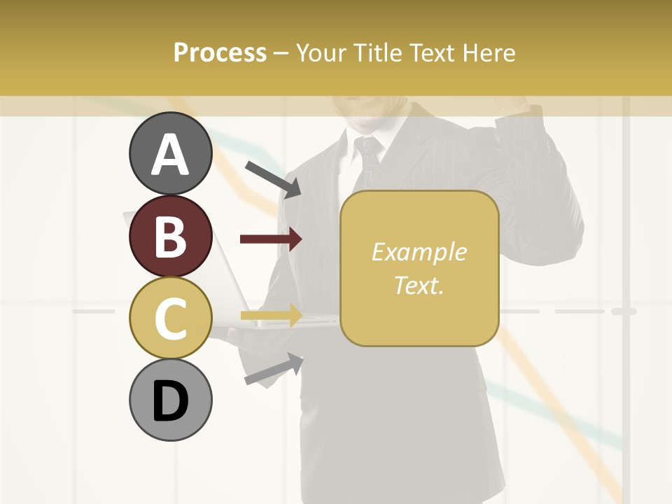 Young Portrait Computer PowerPoint Template