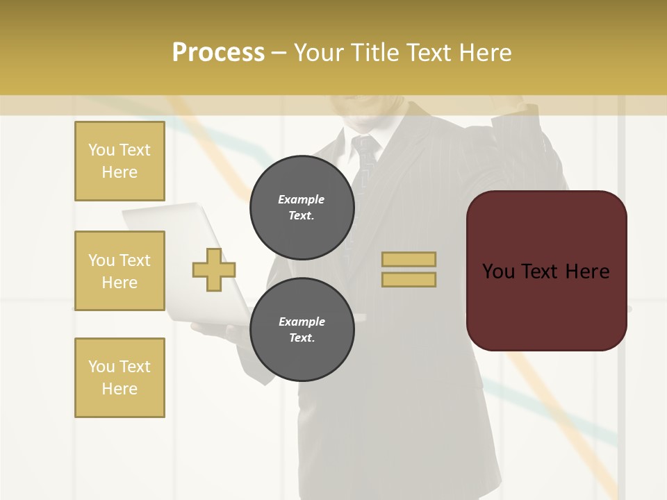 Young Portrait Computer PowerPoint Template