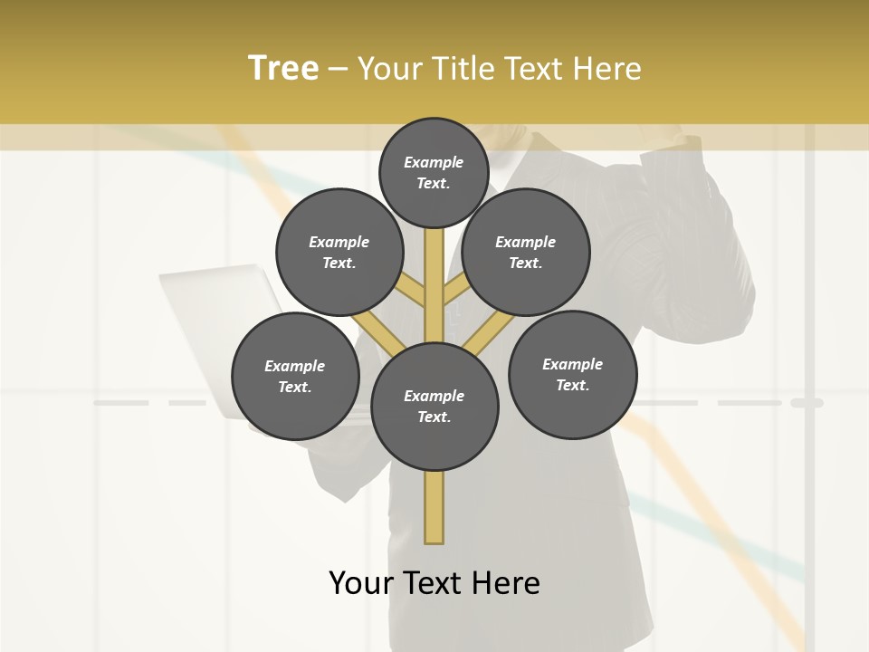 Young Portrait Computer PowerPoint Template