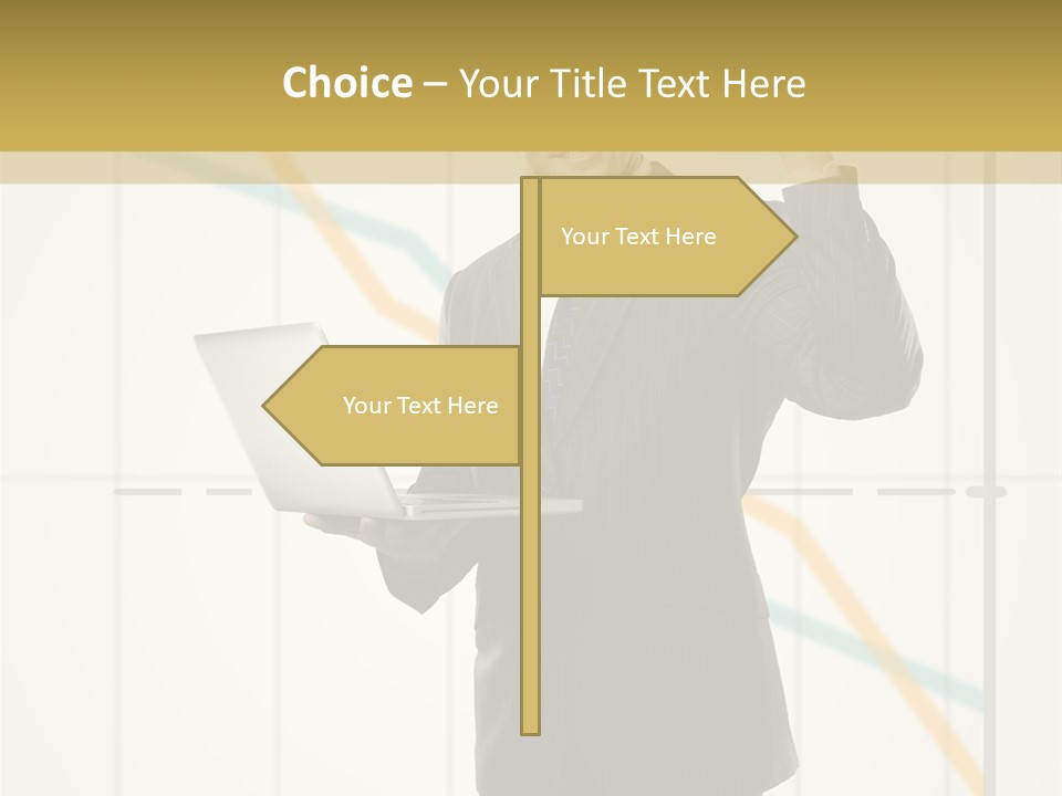 Young Portrait Computer PowerPoint Template