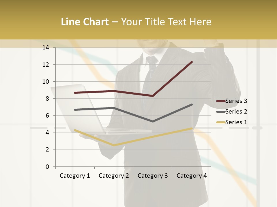 Young Portrait Computer PowerPoint Template