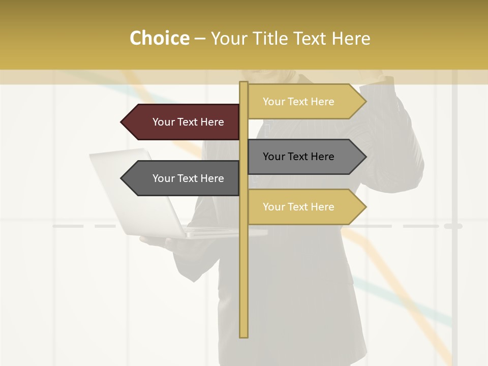 Young Portrait Computer PowerPoint Template