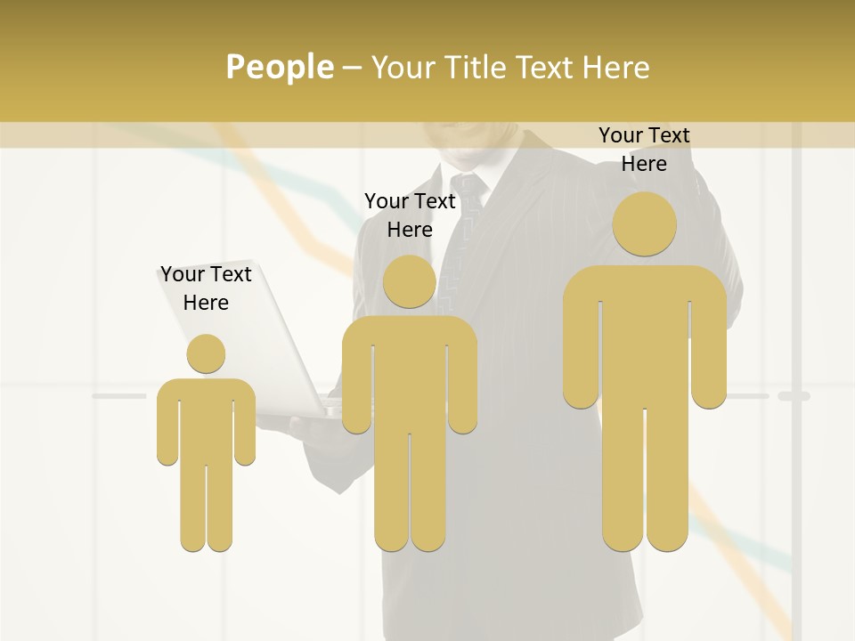 Young Portrait Computer PowerPoint Template