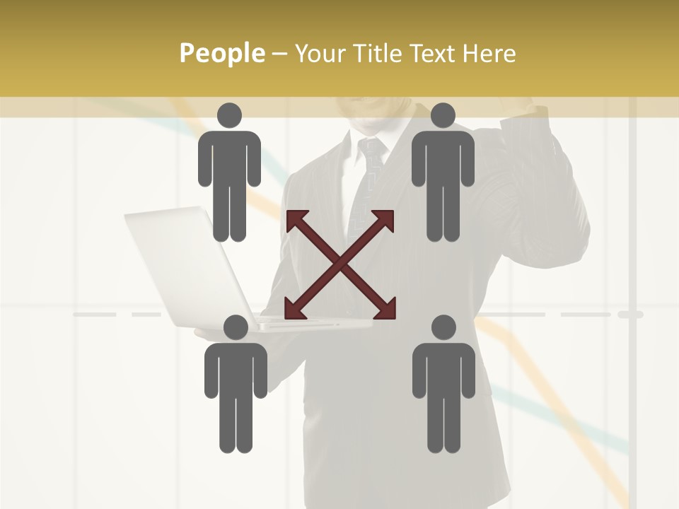 Young Portrait Computer PowerPoint Template