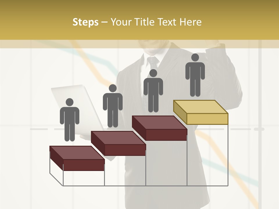 Young Portrait Computer PowerPoint Template