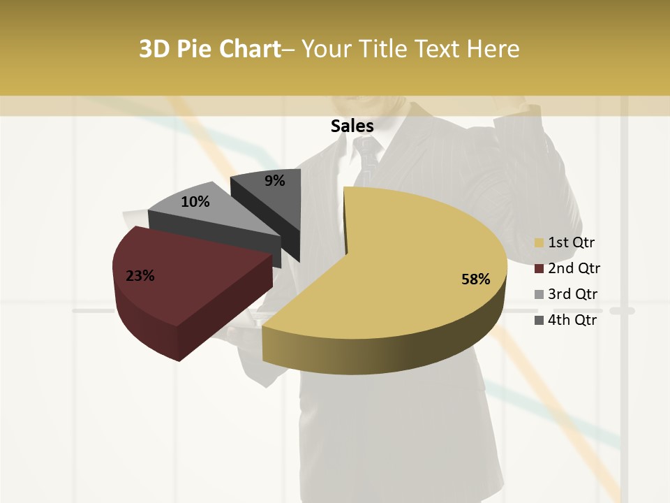 Young Portrait Computer PowerPoint Template