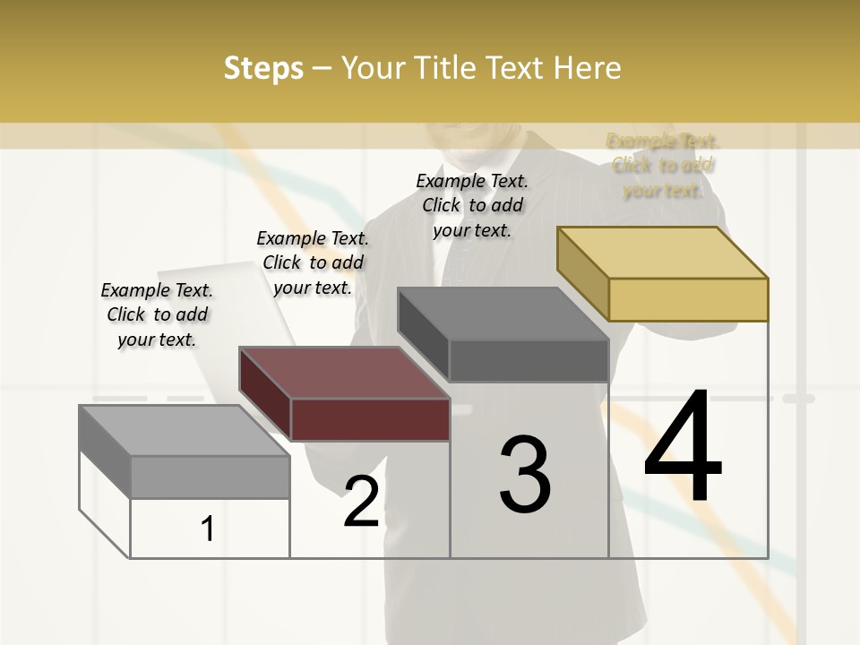 Young Portrait Computer PowerPoint Template
