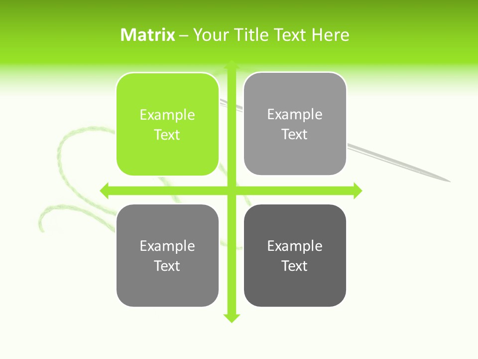 Purple Cotton Needlework PowerPoint Template