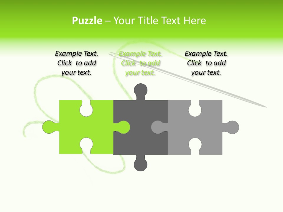 Purple Cotton Needlework PowerPoint Template