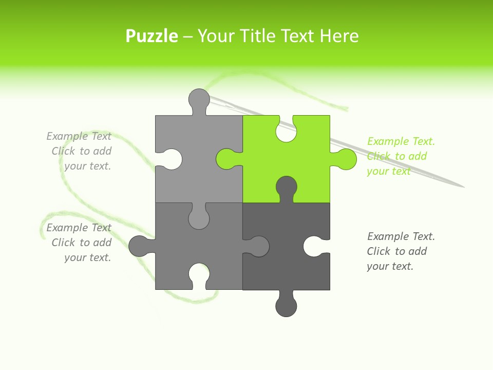 Purple Cotton Needlework PowerPoint Template