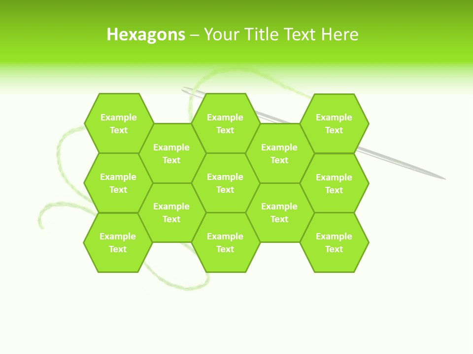 Purple Cotton Needlework PowerPoint Template