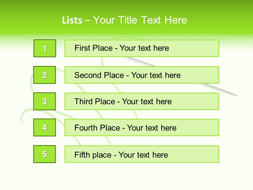 Purple Cotton Needlework PowerPoint Template