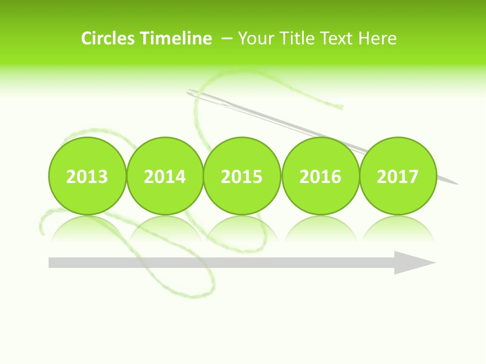 Purple Cotton Needlework PowerPoint Template