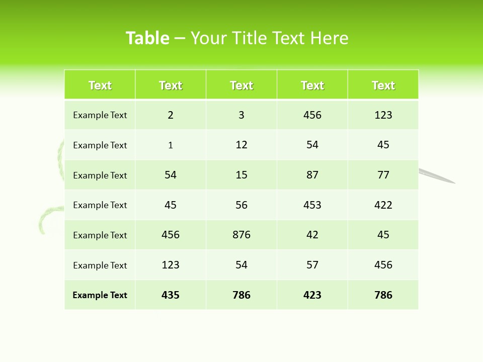 Purple Cotton Needlework PowerPoint Template