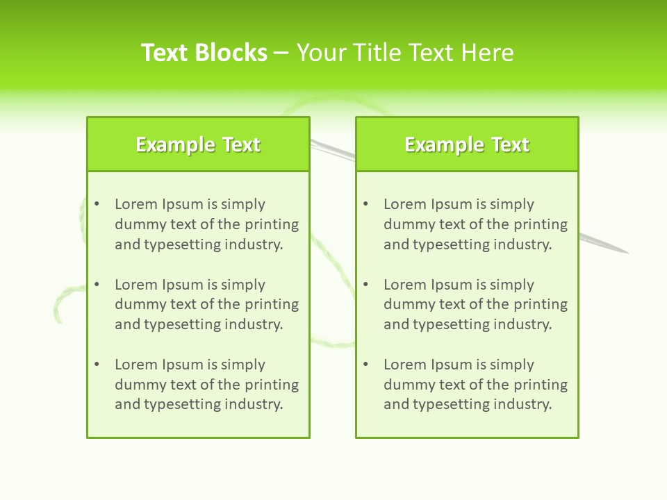 Purple Cotton Needlework PowerPoint Template