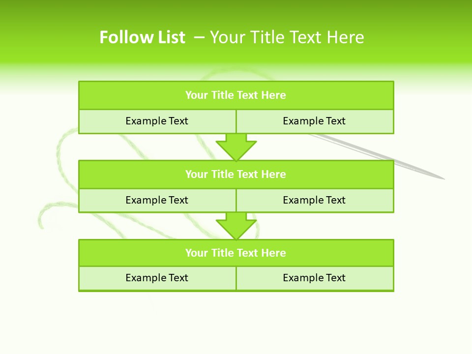 Purple Cotton Needlework PowerPoint Template