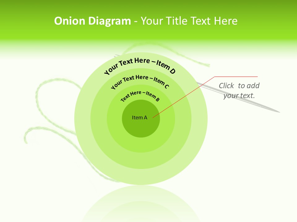 Purple Cotton Needlework PowerPoint Template