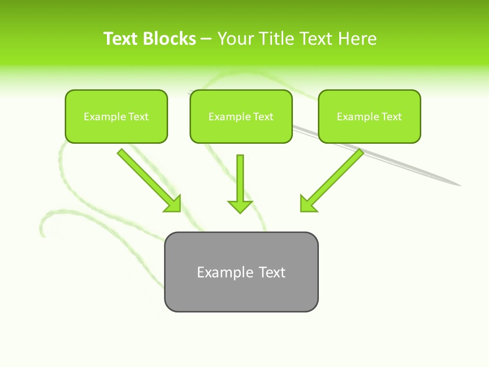 Purple Cotton Needlework PowerPoint Template