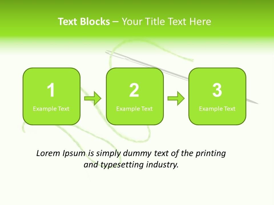 Purple Cotton Needlework PowerPoint Template