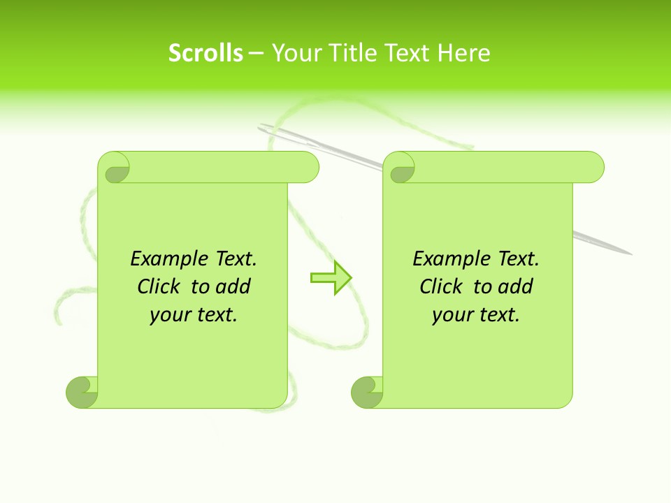 Purple Cotton Needlework PowerPoint Template