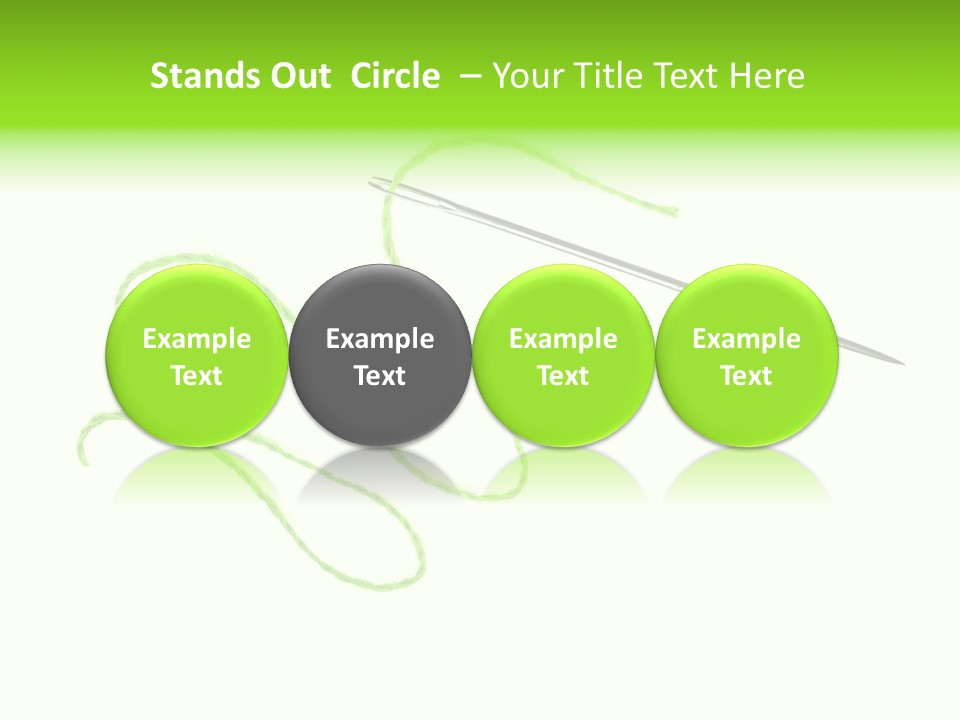 Purple Cotton Needlework PowerPoint Template