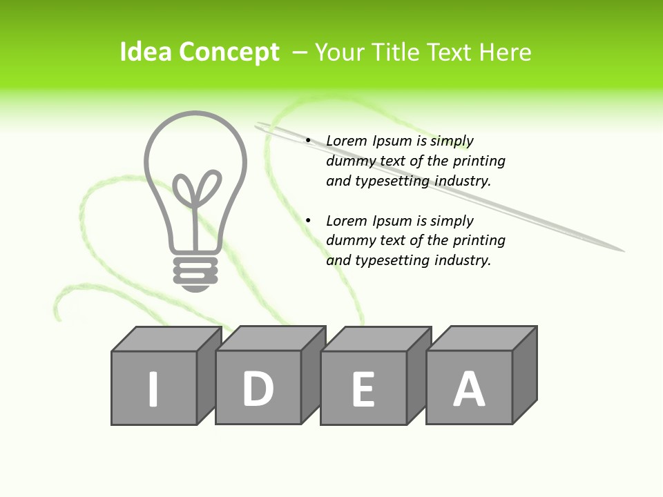 Purple Cotton Needlework PowerPoint Template