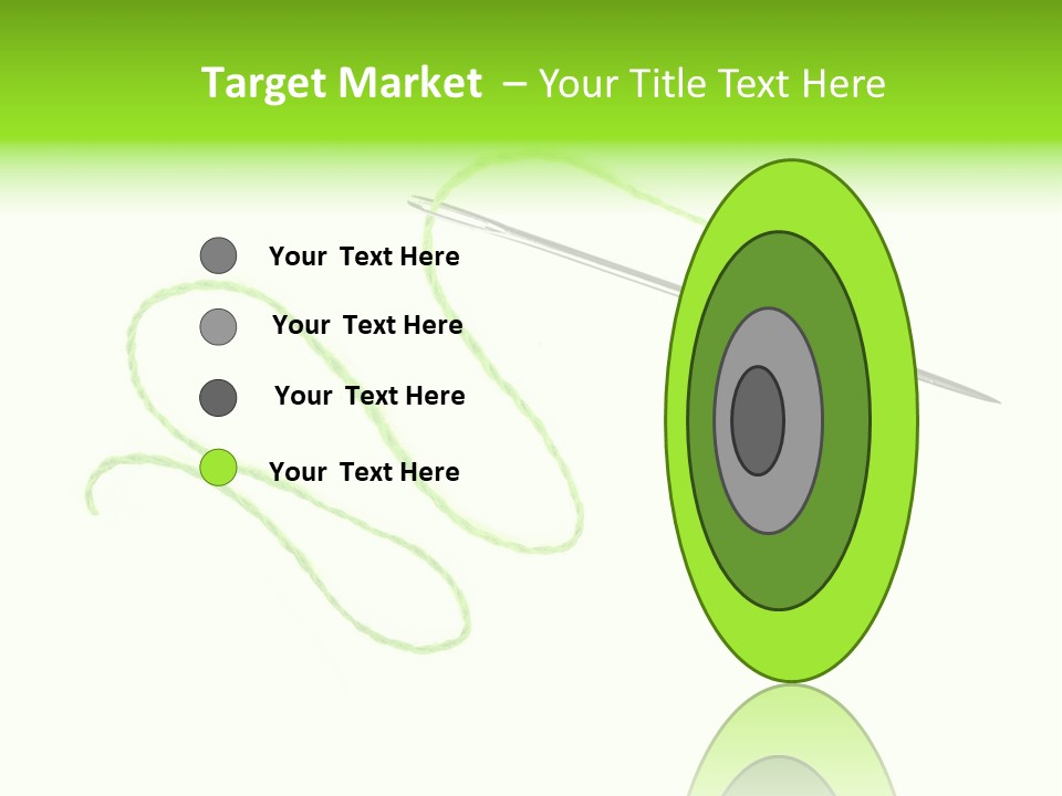 Purple Cotton Needlework PowerPoint Template