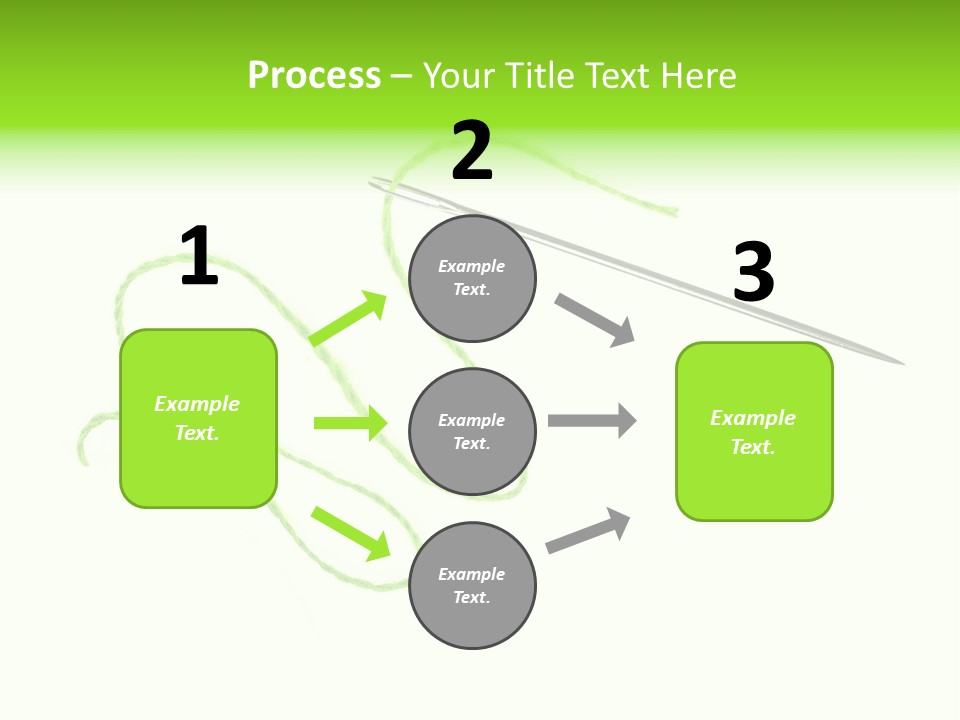 Purple Cotton Needlework PowerPoint Template