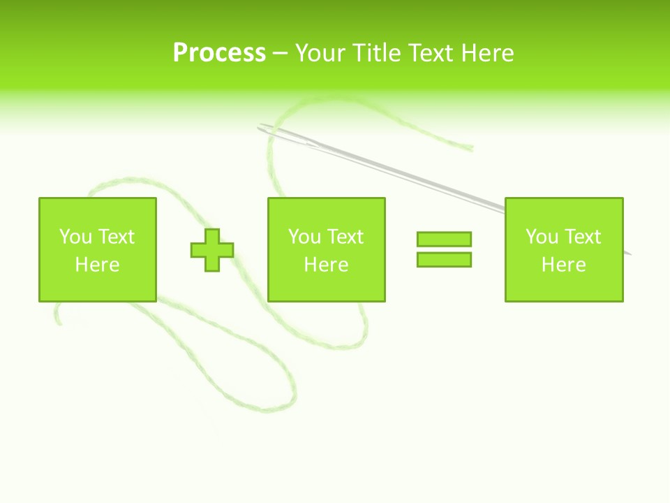 Purple Cotton Needlework PowerPoint Template