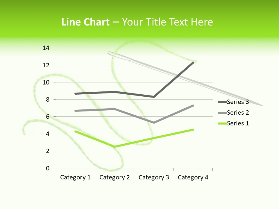 Purple Cotton Needlework PowerPoint Template