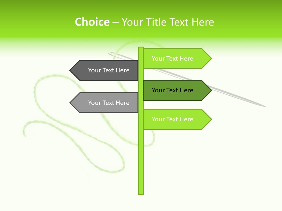 Purple Cotton Needlework PowerPoint Template