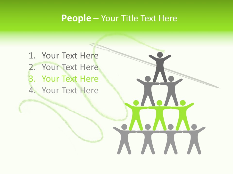 Purple Cotton Needlework PowerPoint Template