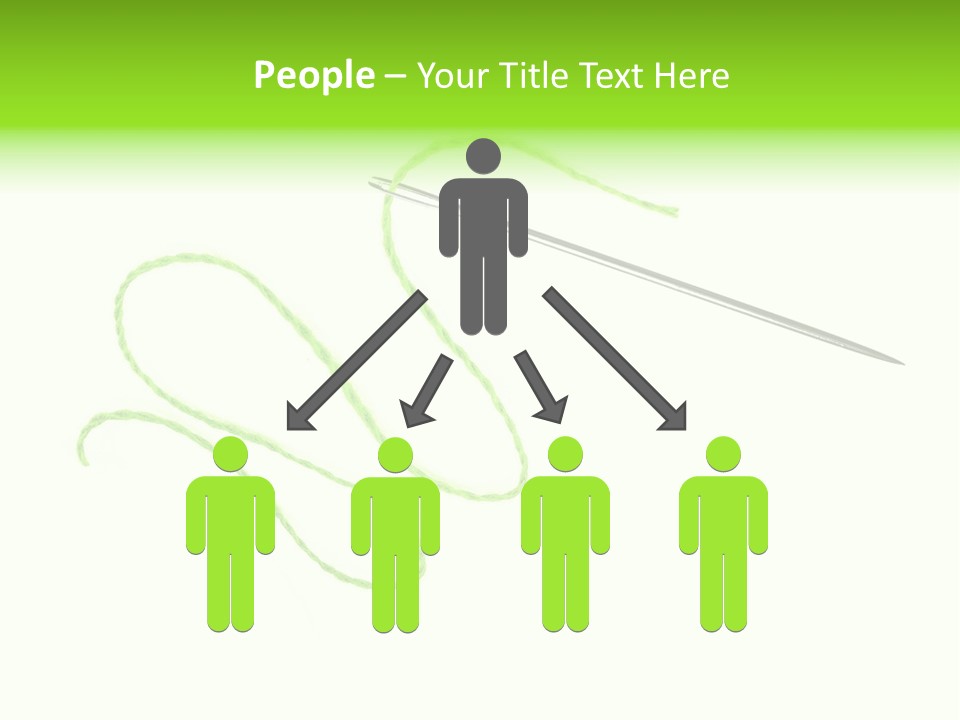 Purple Cotton Needlework PowerPoint Template