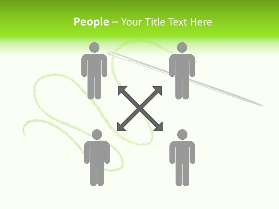 Purple Cotton Needlework PowerPoint Template