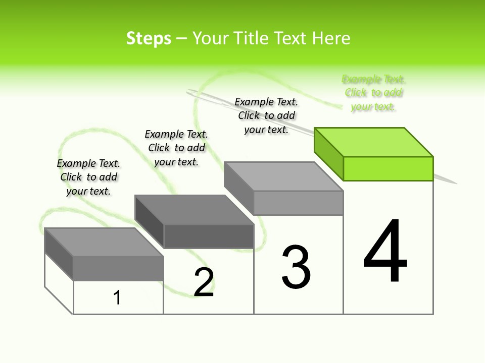 Purple Cotton Needlework PowerPoint Template