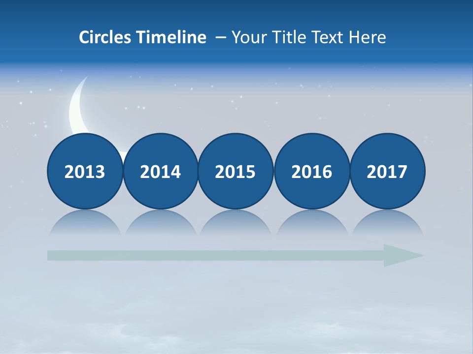 Night Astrology Moon PowerPoint Template