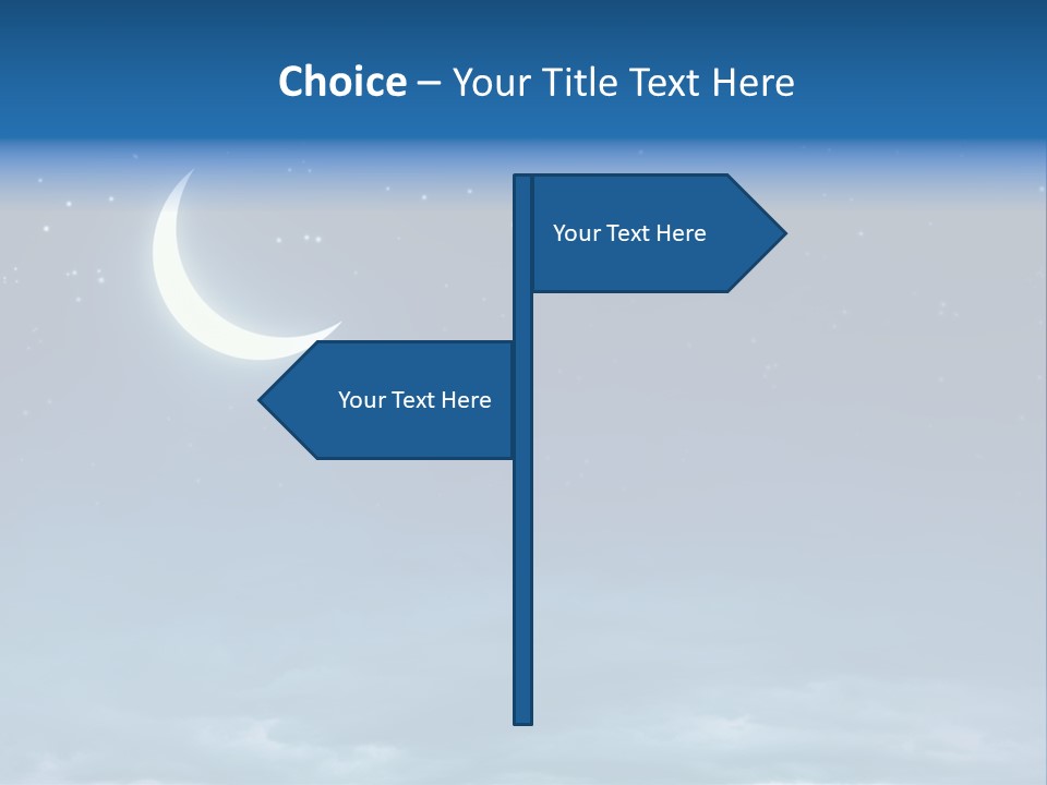 Night Astrology Moon PowerPoint Template