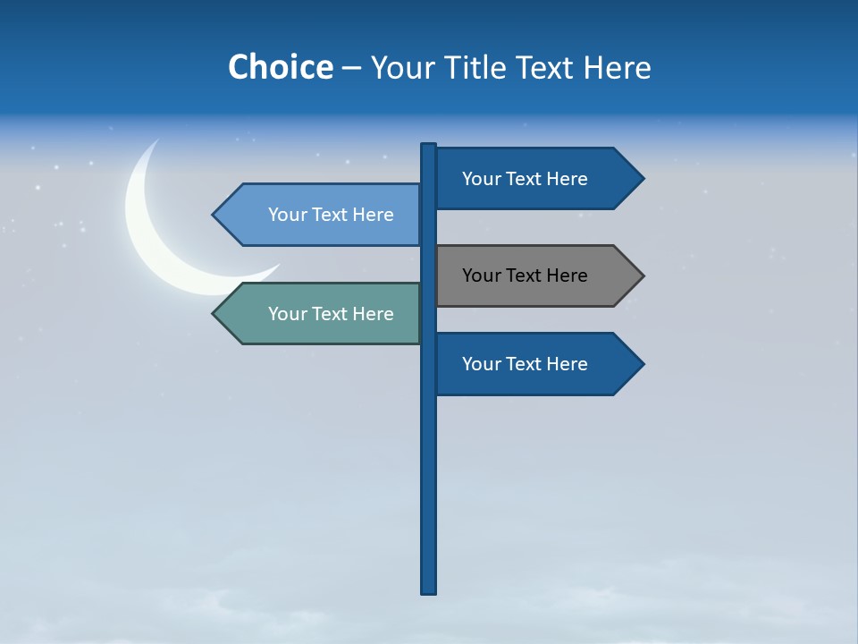 Night Astrology Moon PowerPoint Template