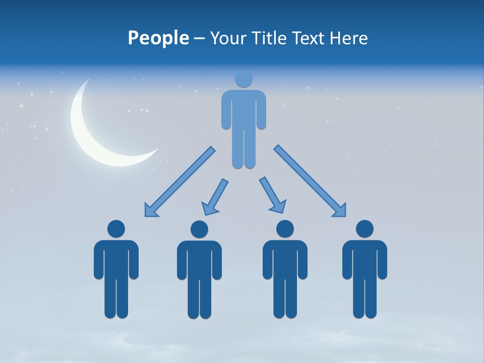 Night Astrology Moon PowerPoint Template